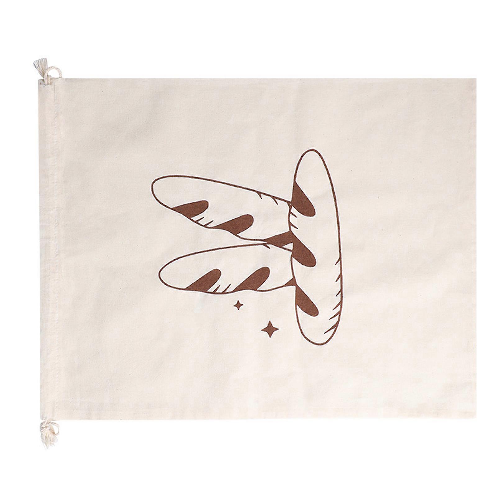 Drawstring Cotton Bread Bag with Moisture Barrier Practical Food Accessories Container Kitchen Storage Accessories Multicolor