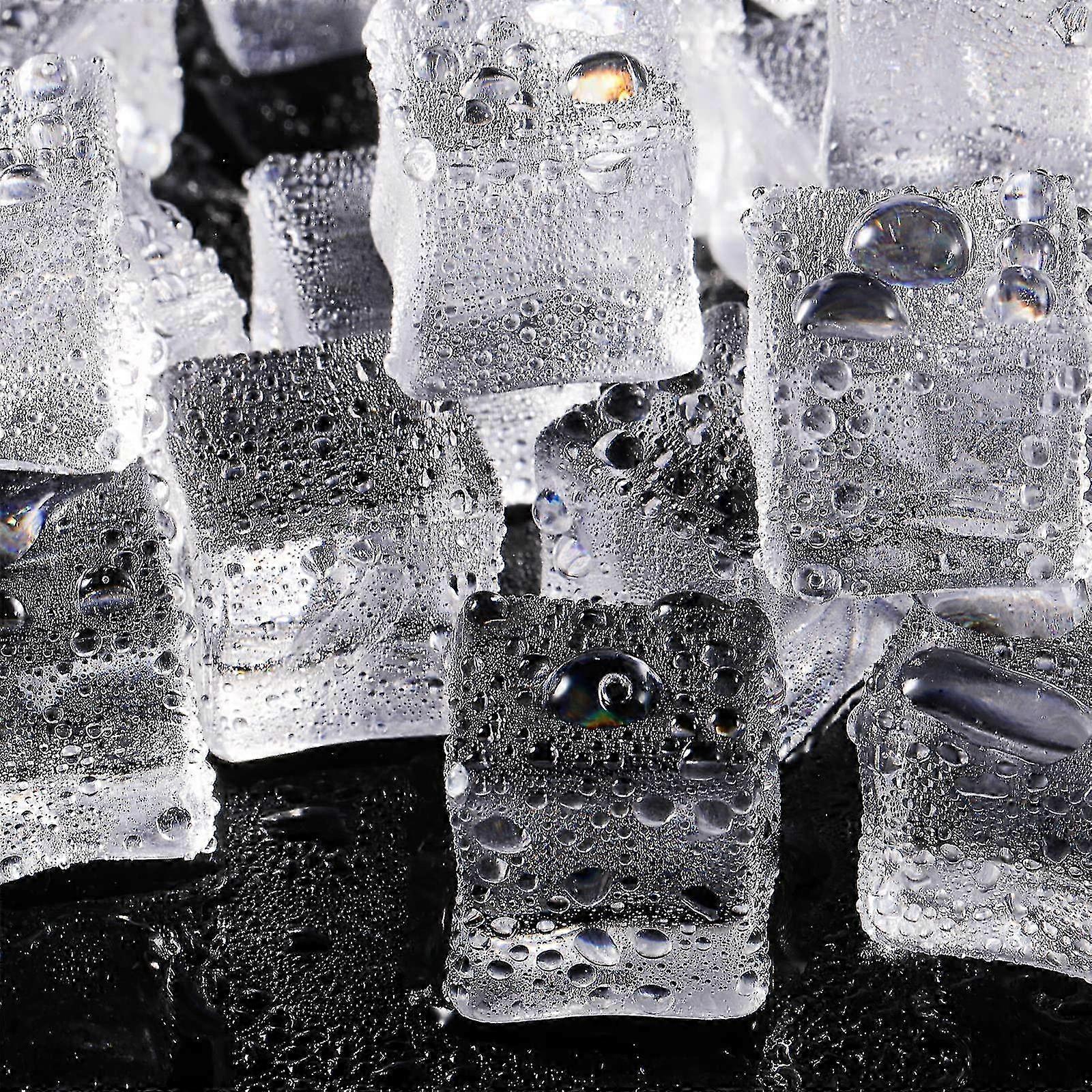 Square Acrylic Gems 100Pcs - Fake Ice Cubes for Display