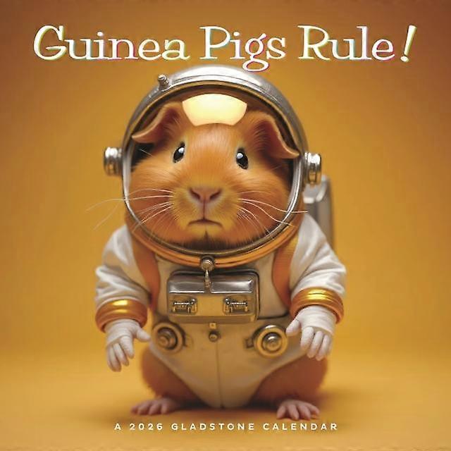 Guinea Pigs Rule Square Wall Sunday Star Calendar Book