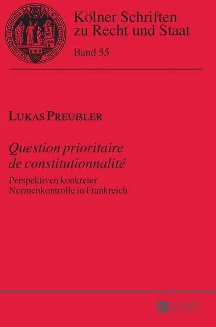 Question Prioritaire De Constitutionnalite by Lukas Preuler Hardback Book