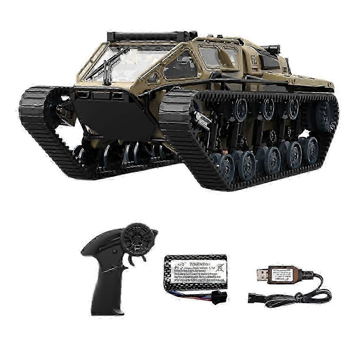 Full Scale Tank RC Car Model with 360-Degree Rotation and Drift - Off-Road Vehicle for Adults