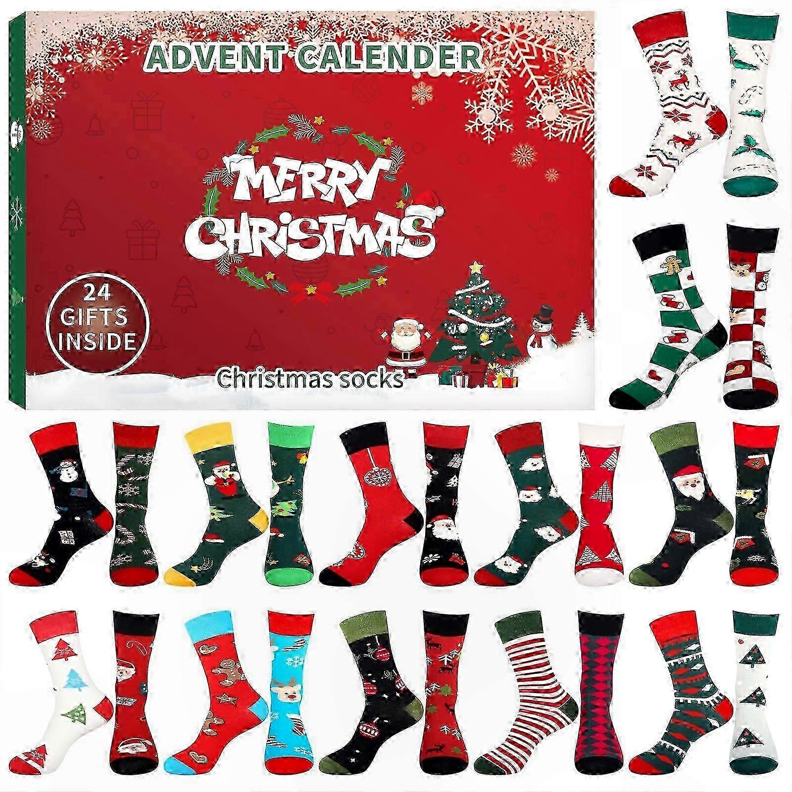 Advent Calendar 2025 for Boys with Socks Countdown to Christmas Stocking Stuffers