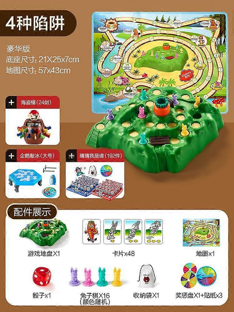 Rabbit Trap Board Game Card Parent-Child Interactive Fun Creative Toys