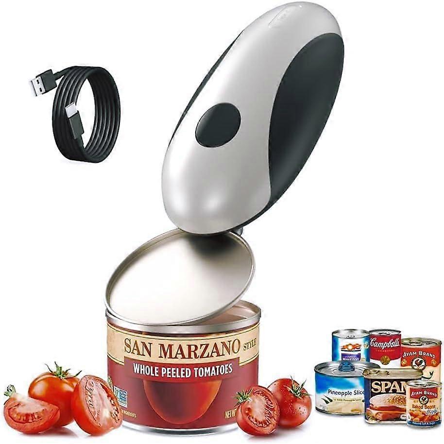Electric Can Opener, Rechargeable Can Opener Electric Fits Most Can Sizes with
