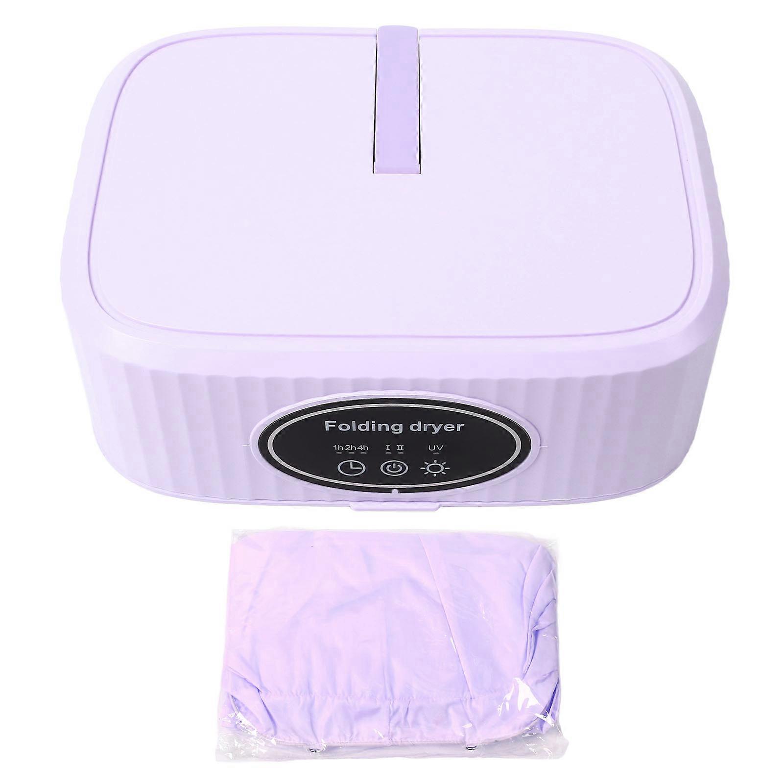 Foldable Mini Electric Laundry with Bag Timer Function Quiet Portable Dryer for Light Clothes Underwear