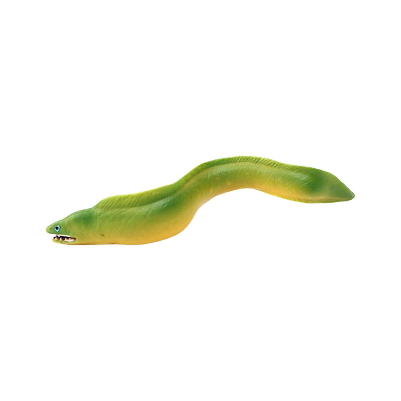 Life Like Eel Model Figure Child Safe Plastic Solid Figurine with Realistic Texture and Color for School Classroom Use Multicolor