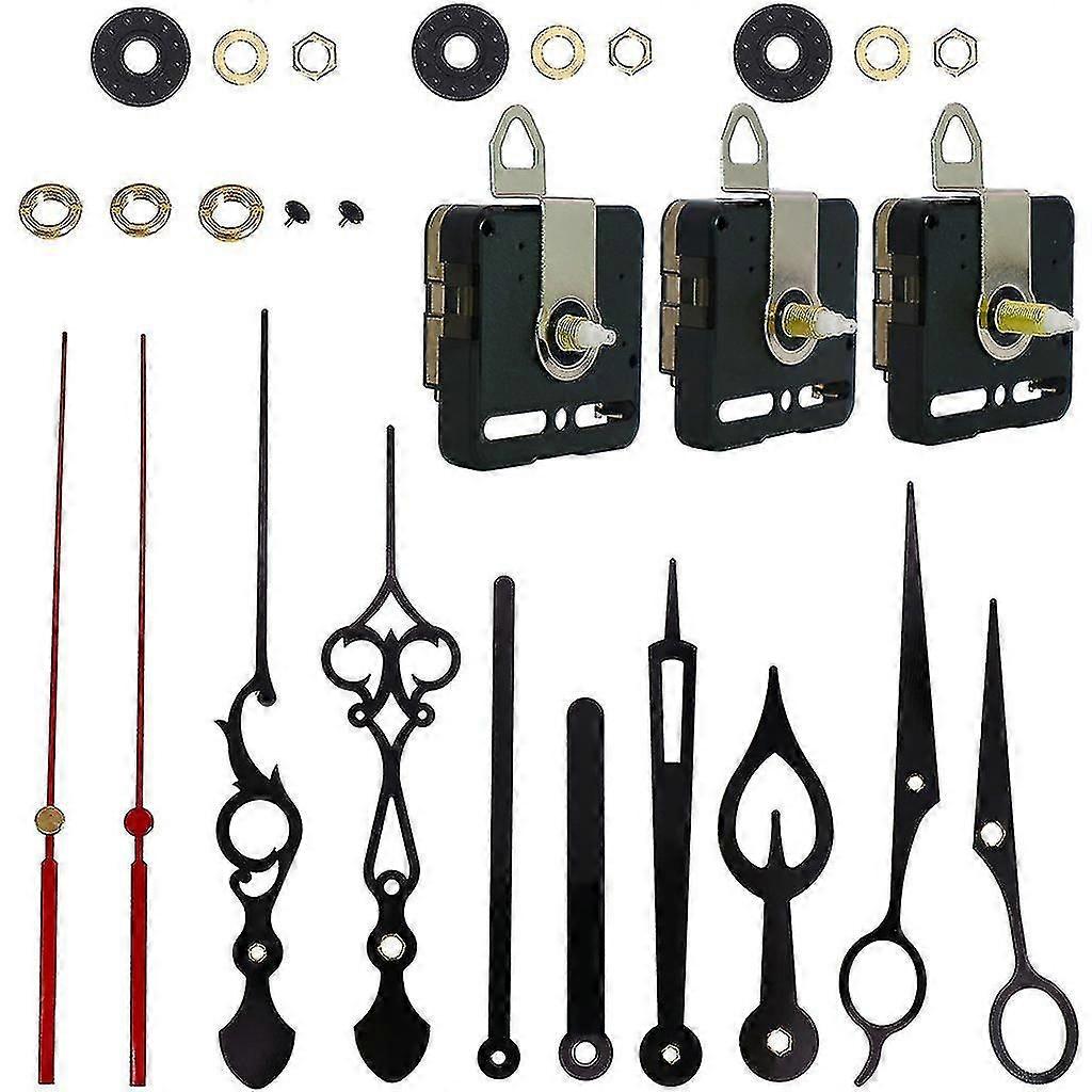 Quartz Clock Movement Battery Powered Clock Mechanisms Wall Clock Mechanism Motor Replacement Parts Diy Repair Parts Long And Short Shaft Clock Mechan