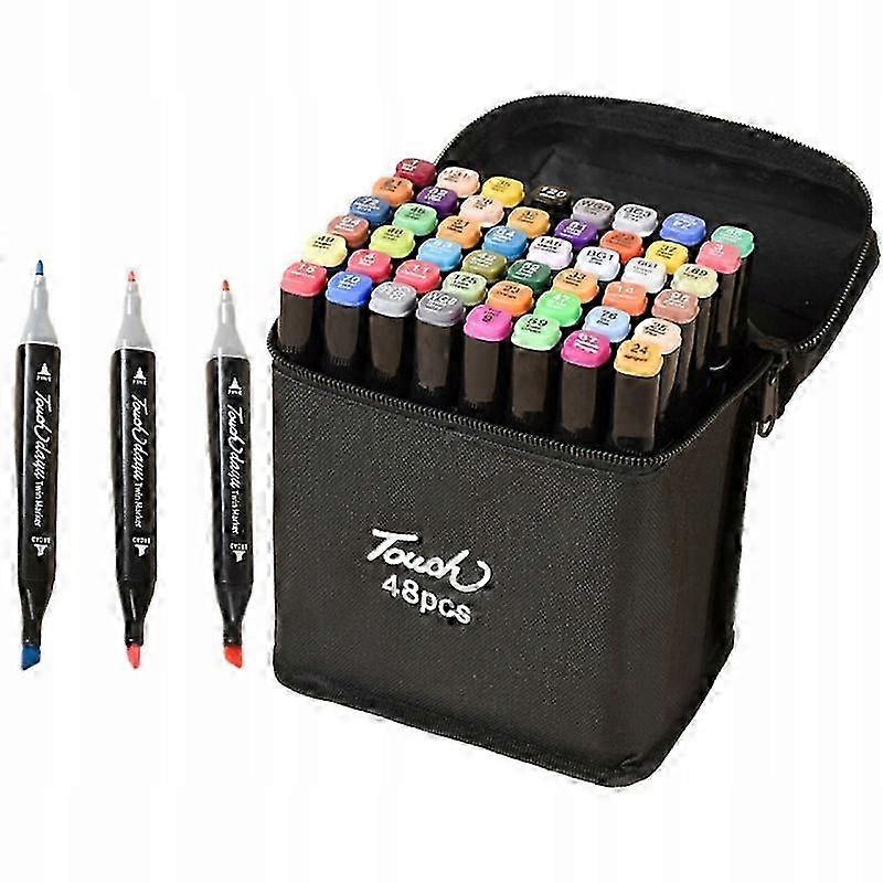 Acrylic Markers Set Of 48 Markers Felt-tip Pens Multi-colored Diy Marker