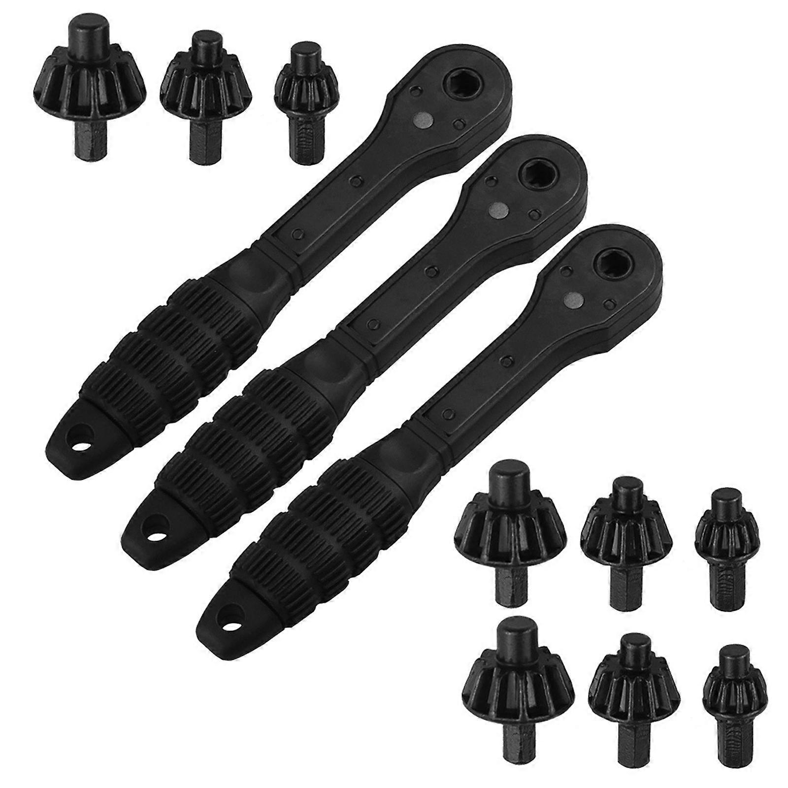 2 in 1 Drill Chuck Ratchet Spanner Ratchet Drill Chuck Key Wrench Chuck Key Replacement Tool for Drill Wrench Key Chuck Multicolor