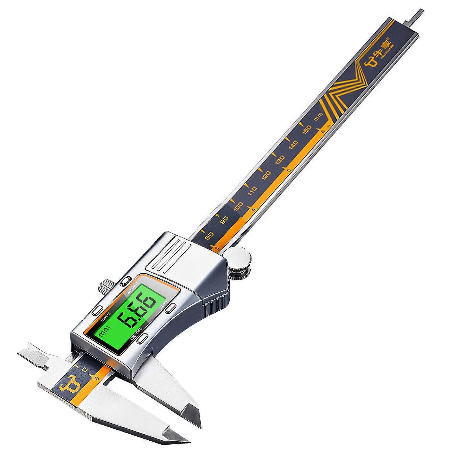 Digital Caliper,150mm 6'' Calipers Measuring Tool Electronic Micrometers Caliper Measuring with LCD Screen Multicolor
