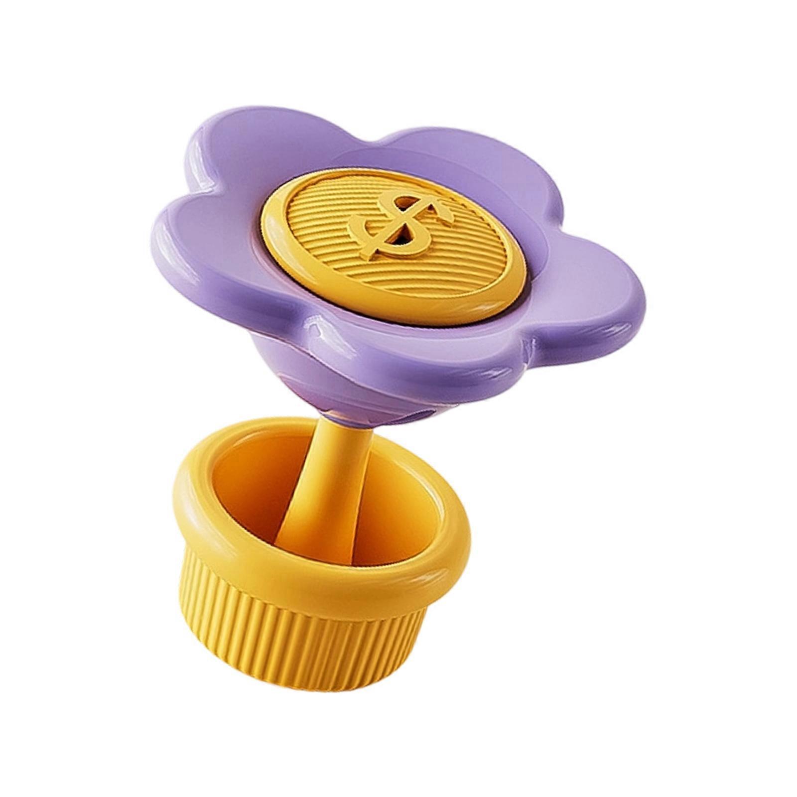 Upgrades Toilet flushing  Button Pushers Decorative Toilet flushing  Button for Easy Installation & Universal Compatibility  Purple