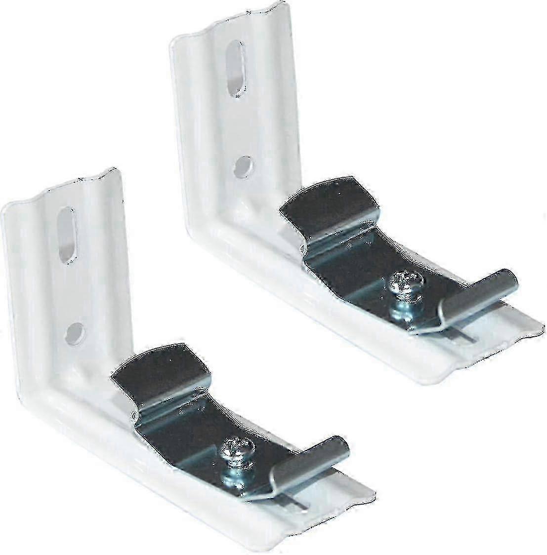 L Brackets 4pcs 3" (76mm) Long White Vertical Blinds With Head Rail Width 1-1/2" (38mm) External Mounting Bracket Clips