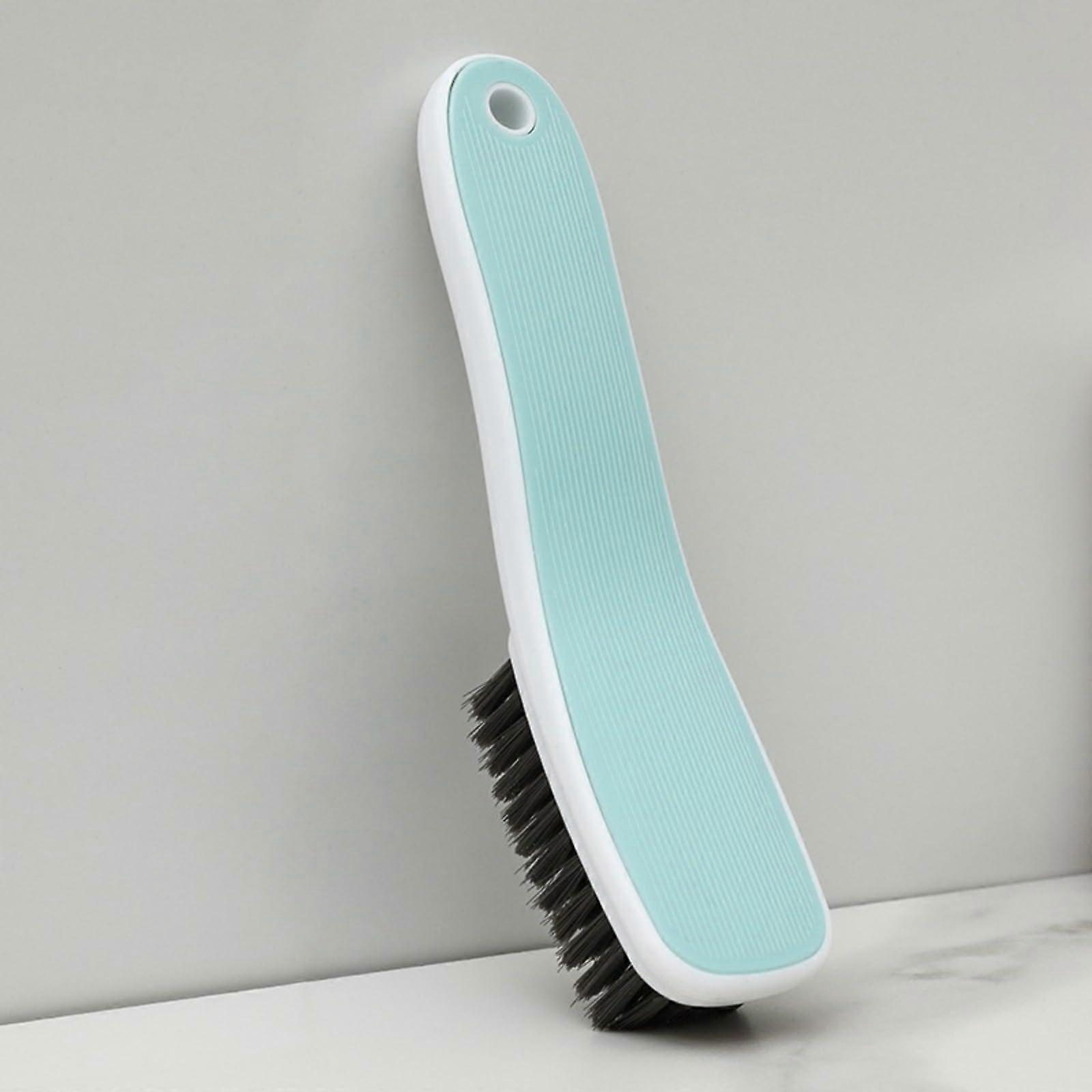 Shoe Cleaning Brush with Soft Bristles, Gentle Laundry Scrubber for Shoes and Hands, Light Blue
