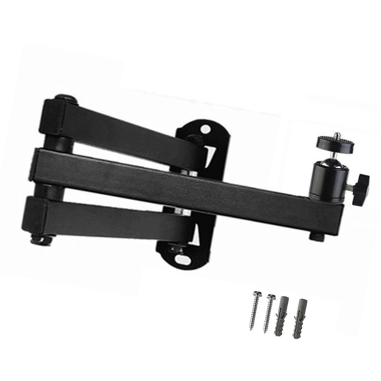 Metal Projector Support Wall Mount Holder Stand with Multiple Angle Adjustment Foldable for Cameras and Small Projectors Multicolor