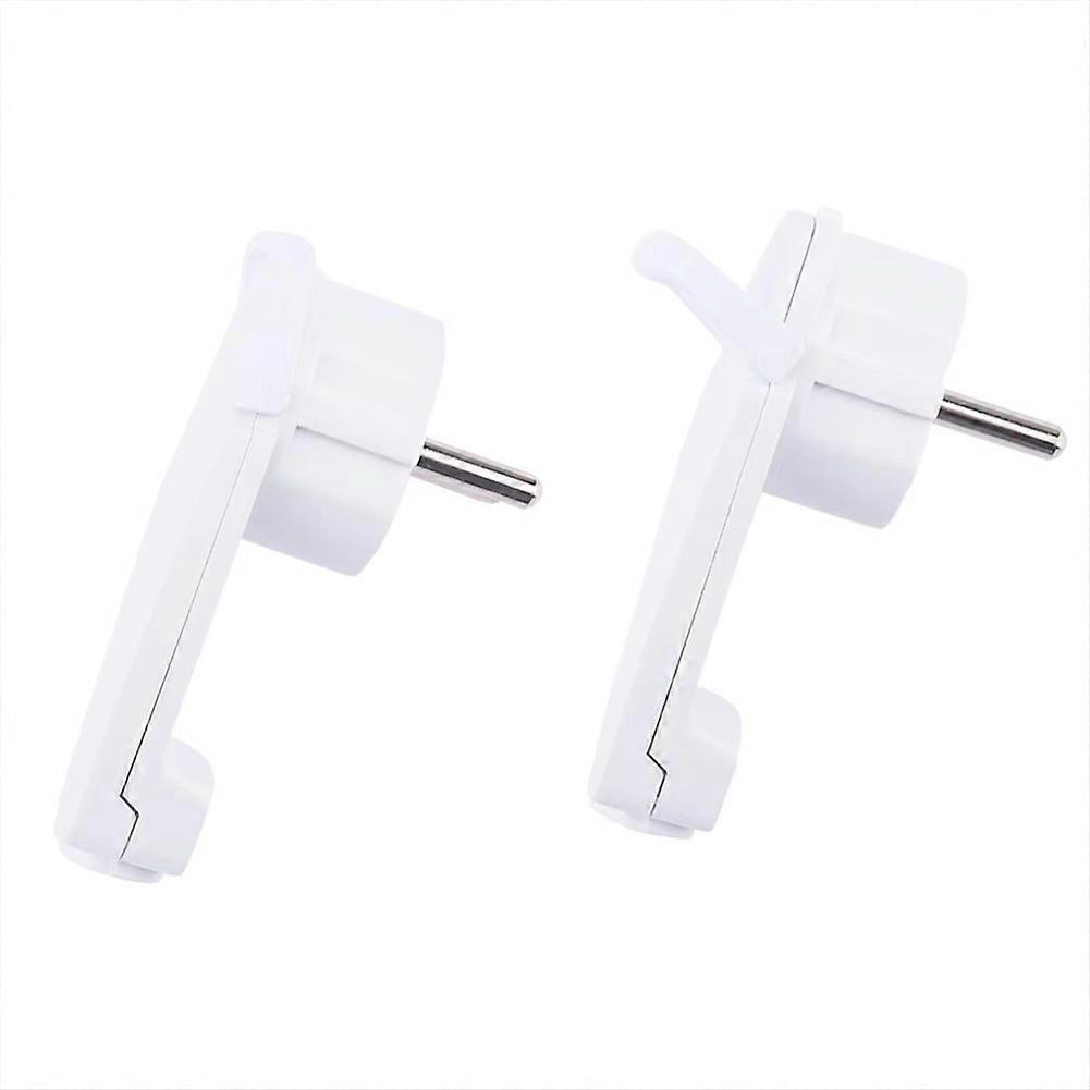 2pcs White Schuko Angled Plug Flat Schuko Flat Plug 250 V (16 A) Schuko Plug Flat Eu Plug