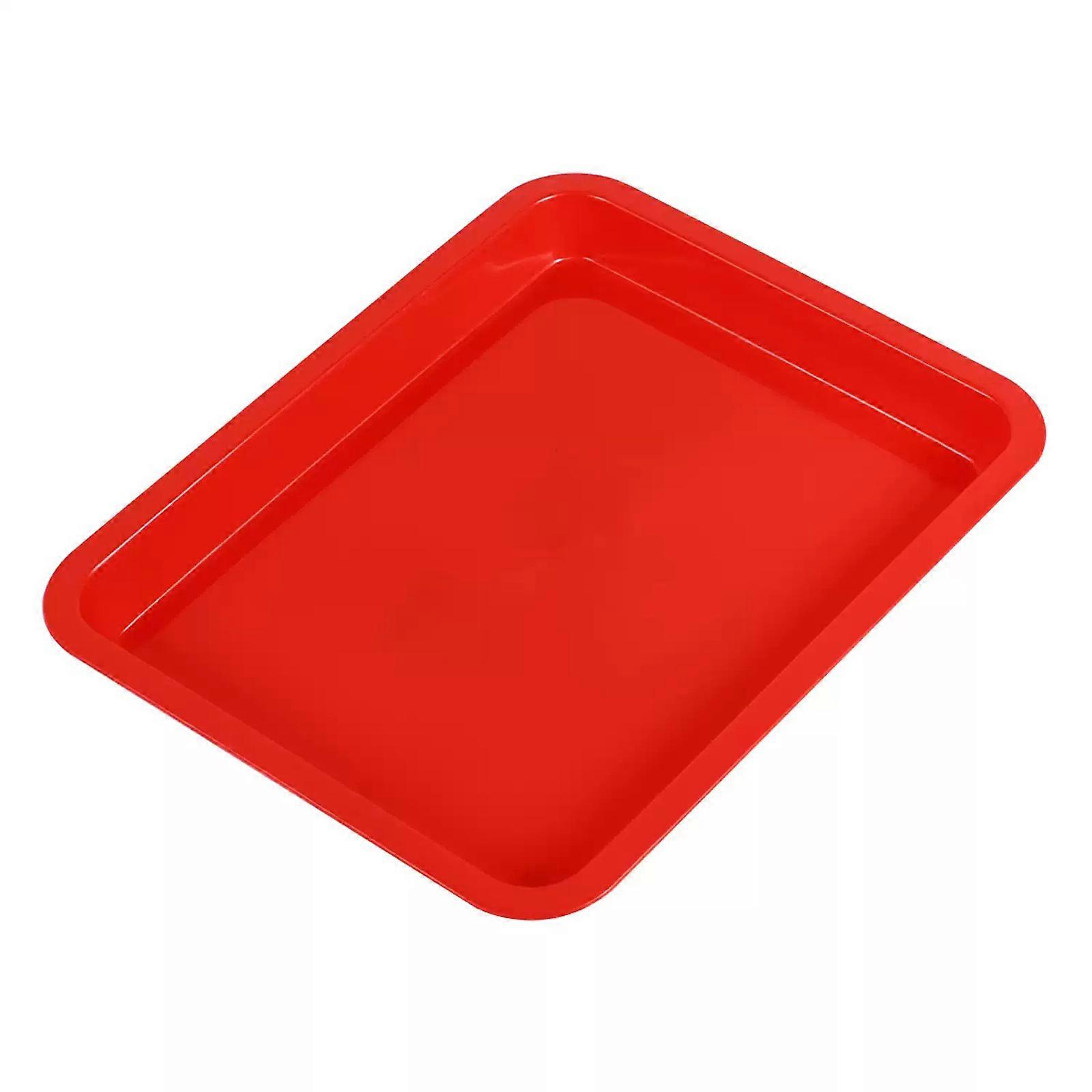 Large Capacity Developing Tray for Photos Internal External Development Shockproof Developing Trays for Developing  Red