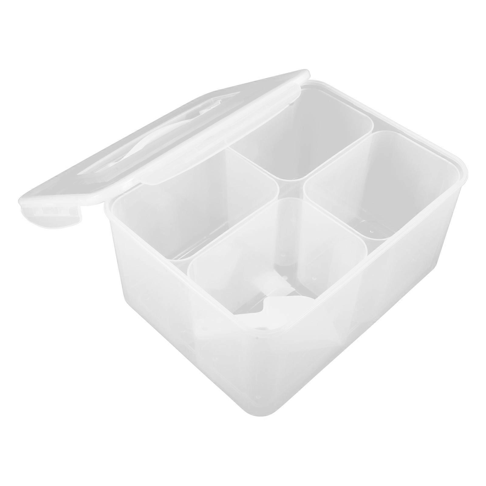 Serving Tray With Lid Rectangular Shape For Households Maintain Freshness Prevent Cross-contamination 1Pack