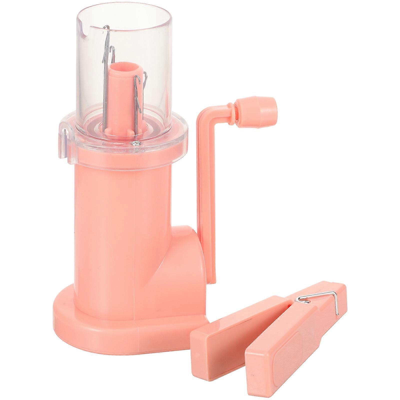 Hand Cranked Rope Knitting Machine for Knitting Portable Pink Tool