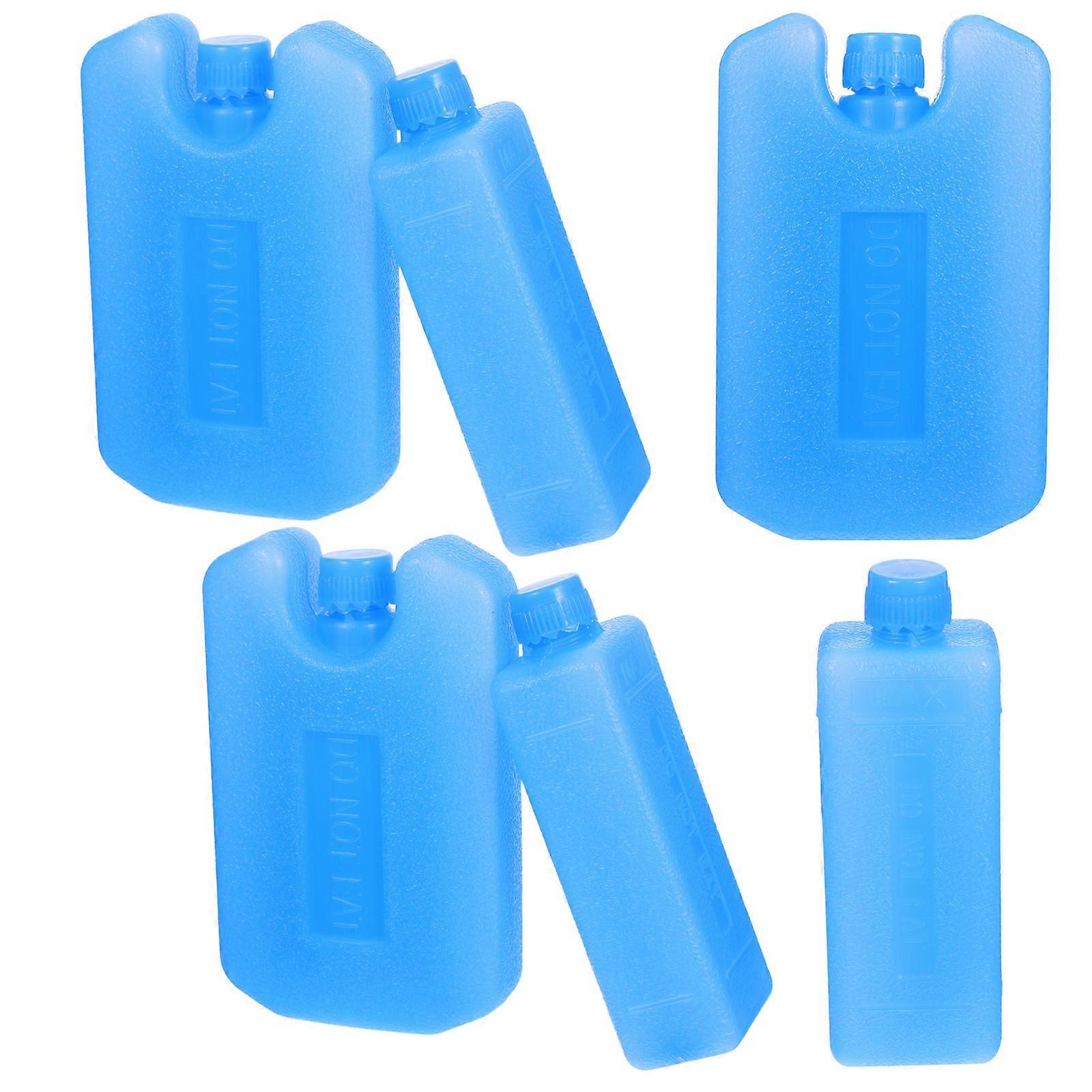 Reusable Ice Packs 6Pcs for Cooler Use Blue Portable Cooling Blocks