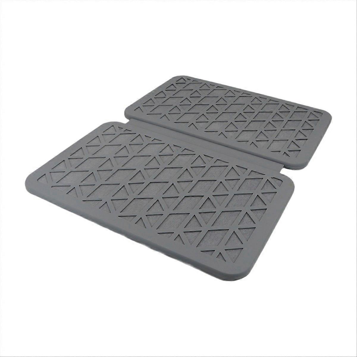Foldable Quick-Dry Mat for Kitchen Countertop Silicon Coated