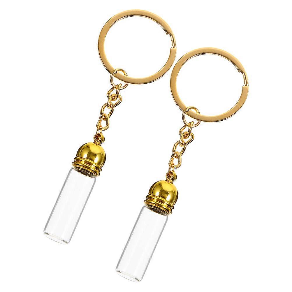 Transparent Perfume Bottle for Travel Use with Keychain 2Pcs Set