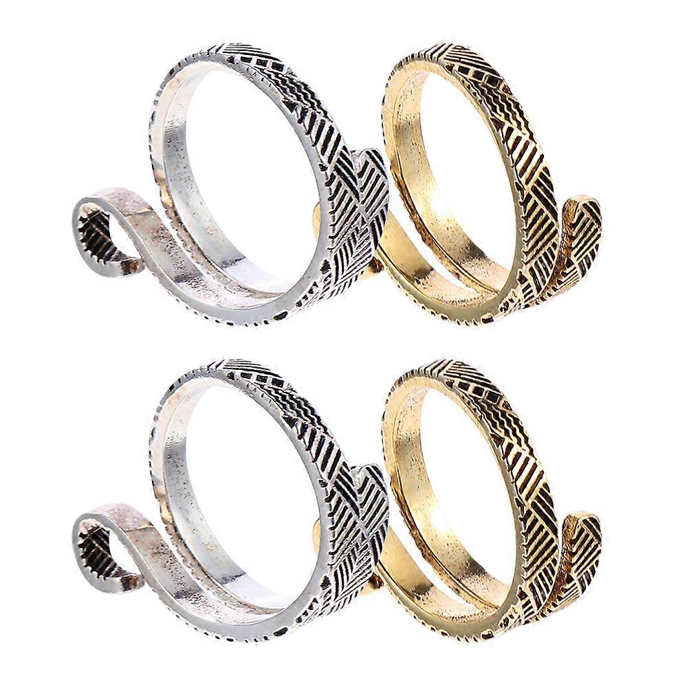 Finger Knitting Ring for Sewing 12Pcs Crochet Loop Rings Set