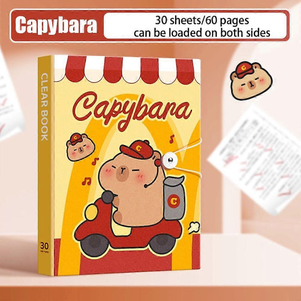 Capibara A4 Document Bag Organ Bag Waterproof File Classification Holder Large Capacity Envelope Folder Document Folder