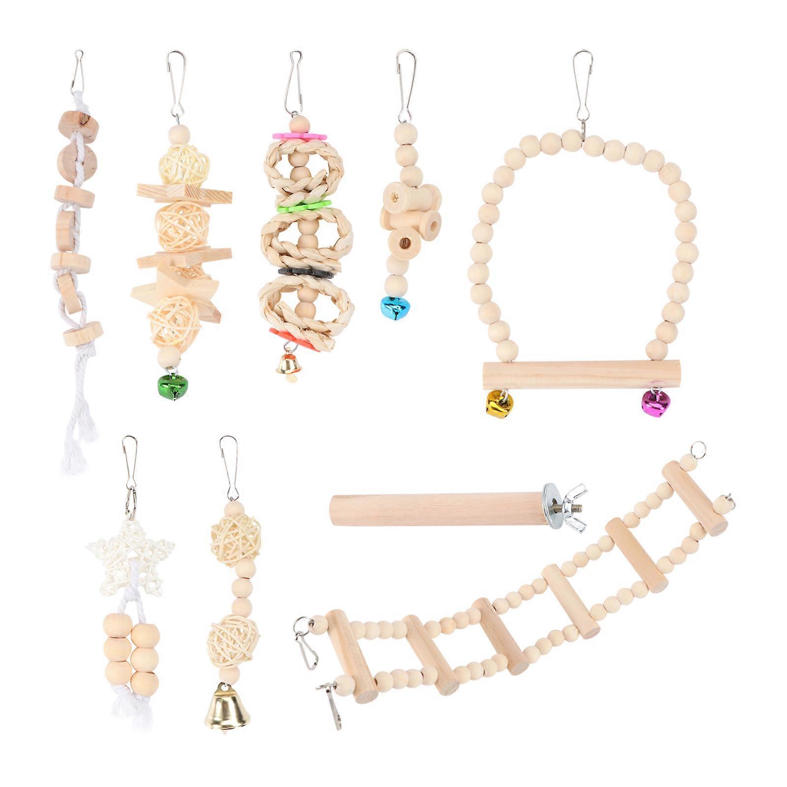 Parrot Chewing Toy Swing Plaything with 3Sets for Pet Birds