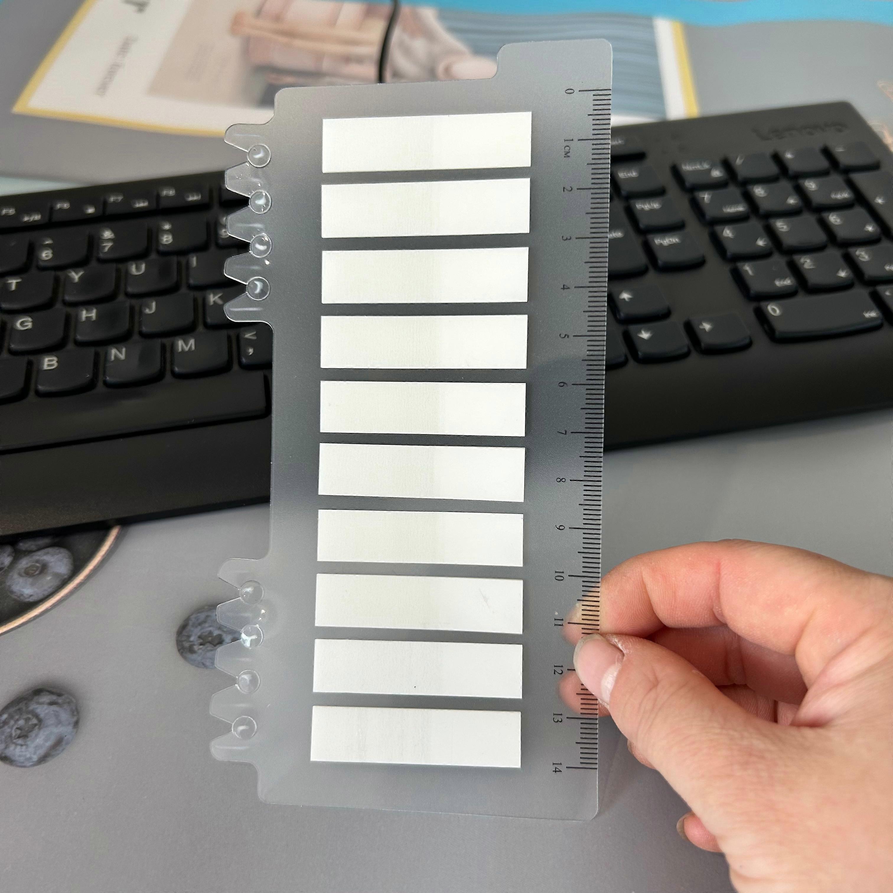 200-3200PCS Clear Sticky Notes Self-Adhesive Colorful Memo Pads for Office School Book Annotation Index Tabs Stationery