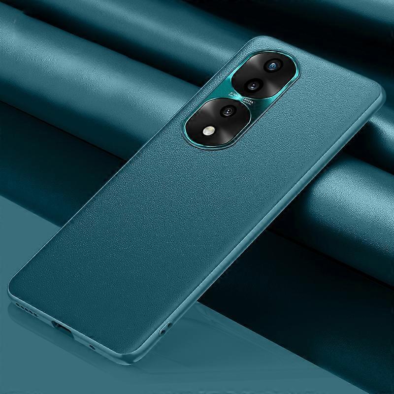 For Honor 70 Pro Plain Skin Leather Phone Case