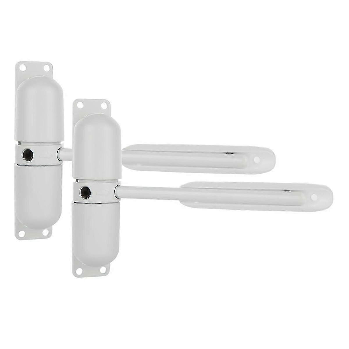 2PCS Automatic Spring Door Closer, Adjustable Close Door Hinge for Convert Hinged Doors to Self-Clo