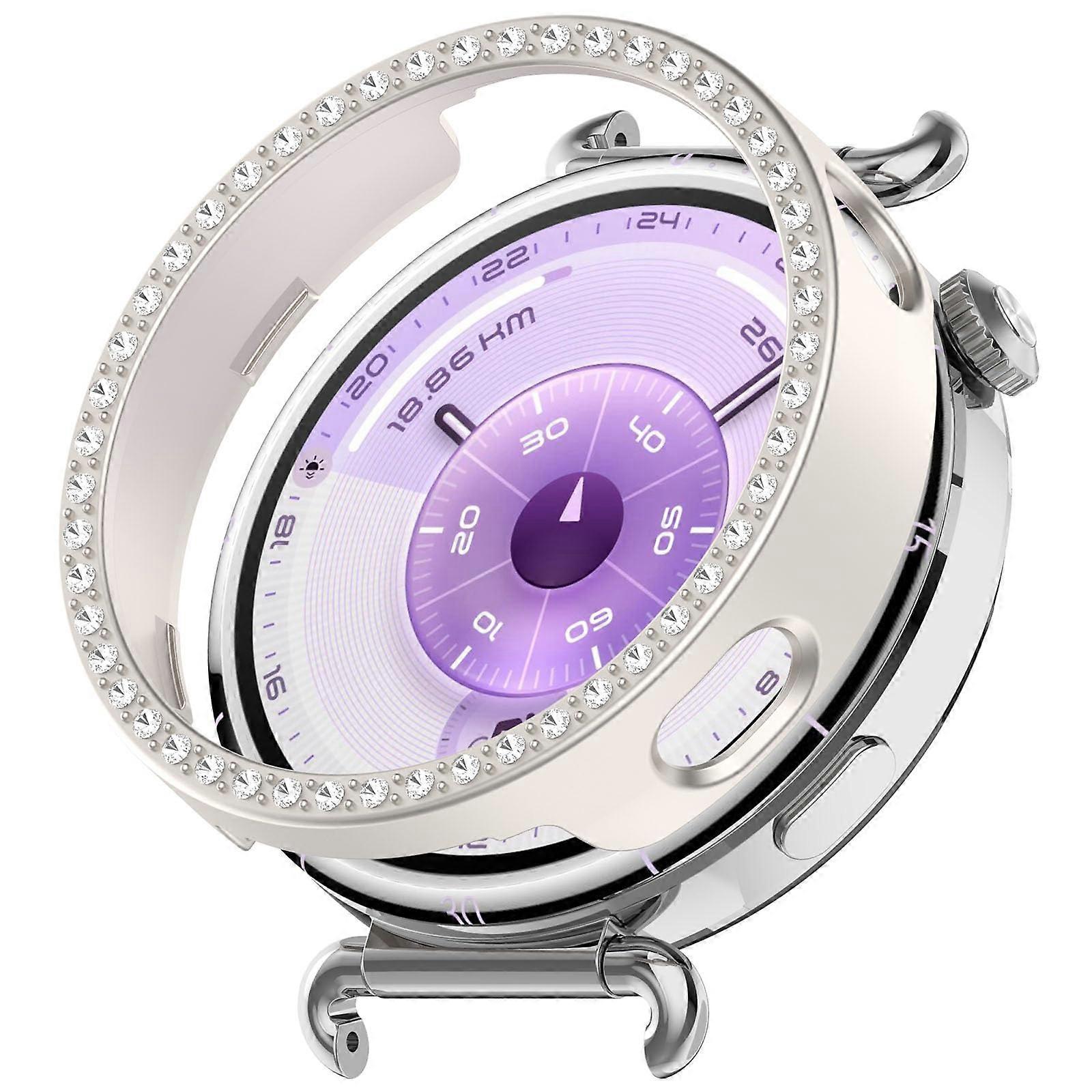 Crystal Diamond Protective Cover with Screen Protector Scratch Resistant for Huawei Watch GT6 41mm