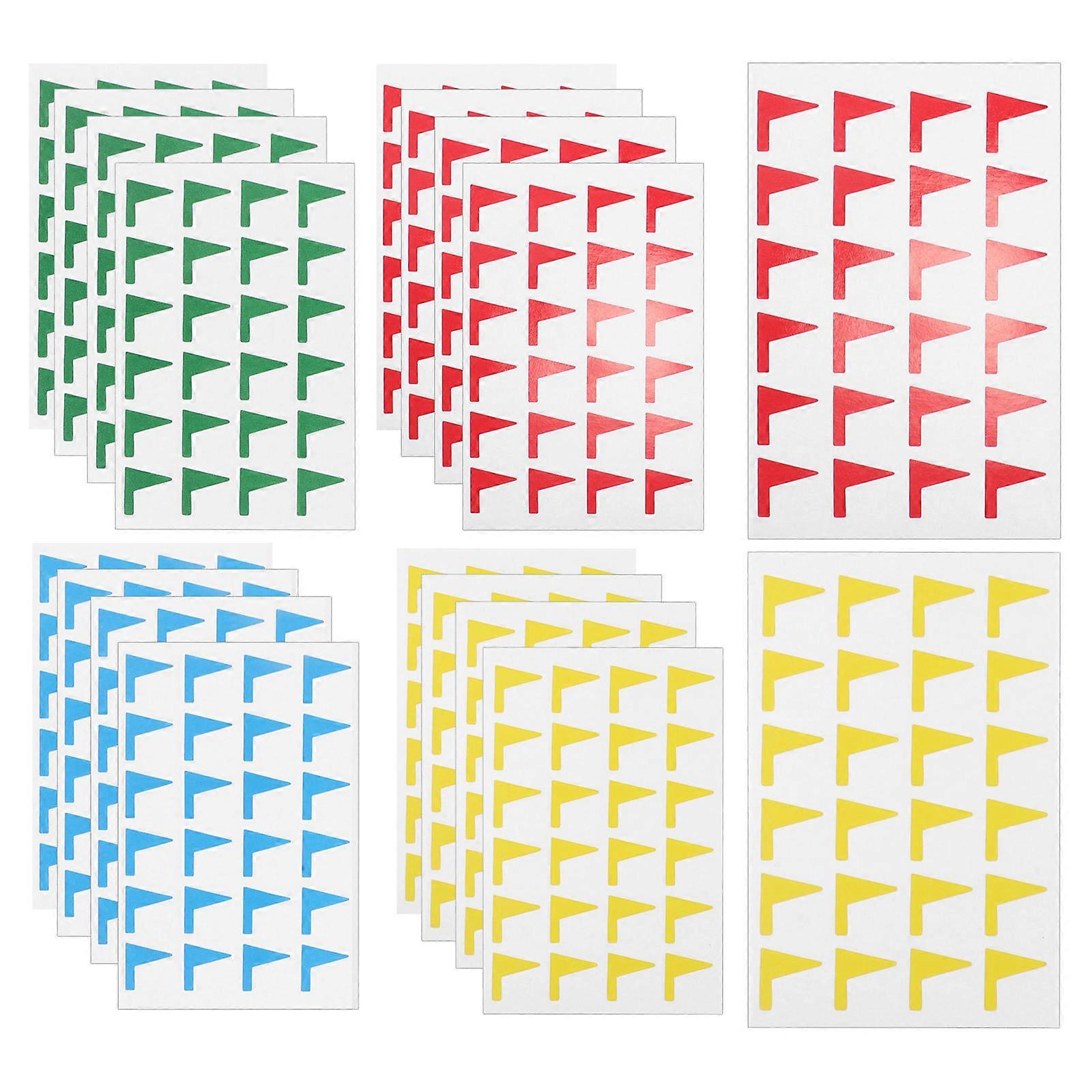 Assorted Color PVC Small Flag Stickers for Marking Sticky Index Tabs