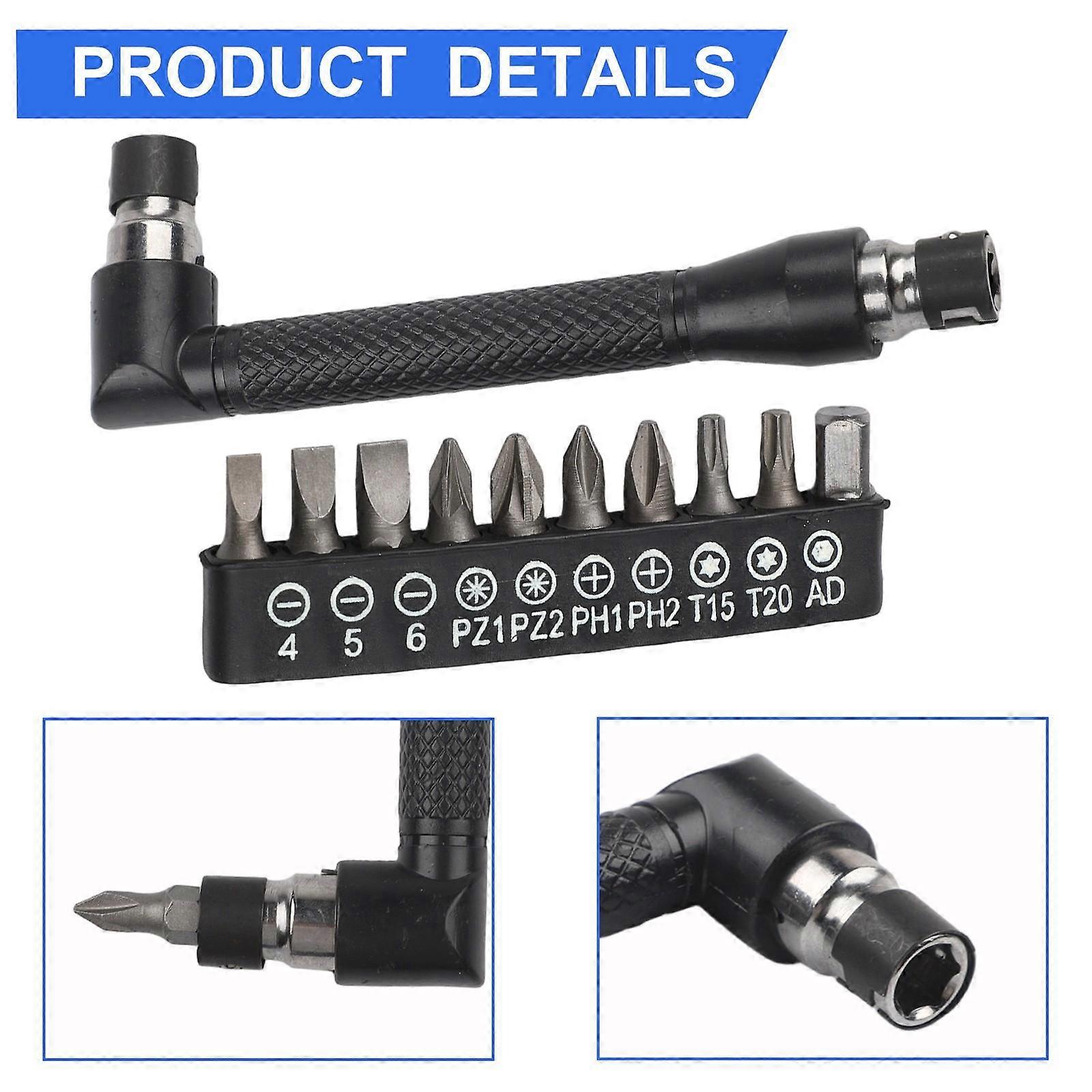 L-Shaped Screwdriver Right Angle Driver Efficient For DIY Projects