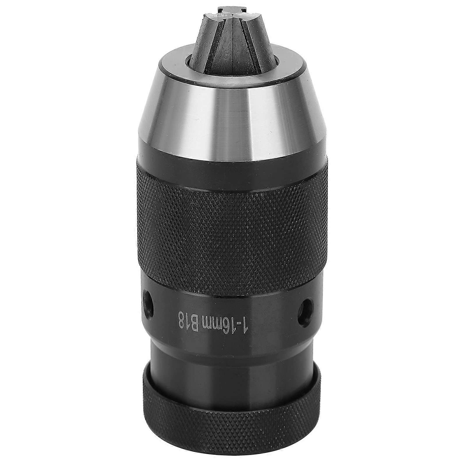 Keyless Drill Chuck 116mm Self Tightening B18  Speed Steel for Lathe and Precision Drilling