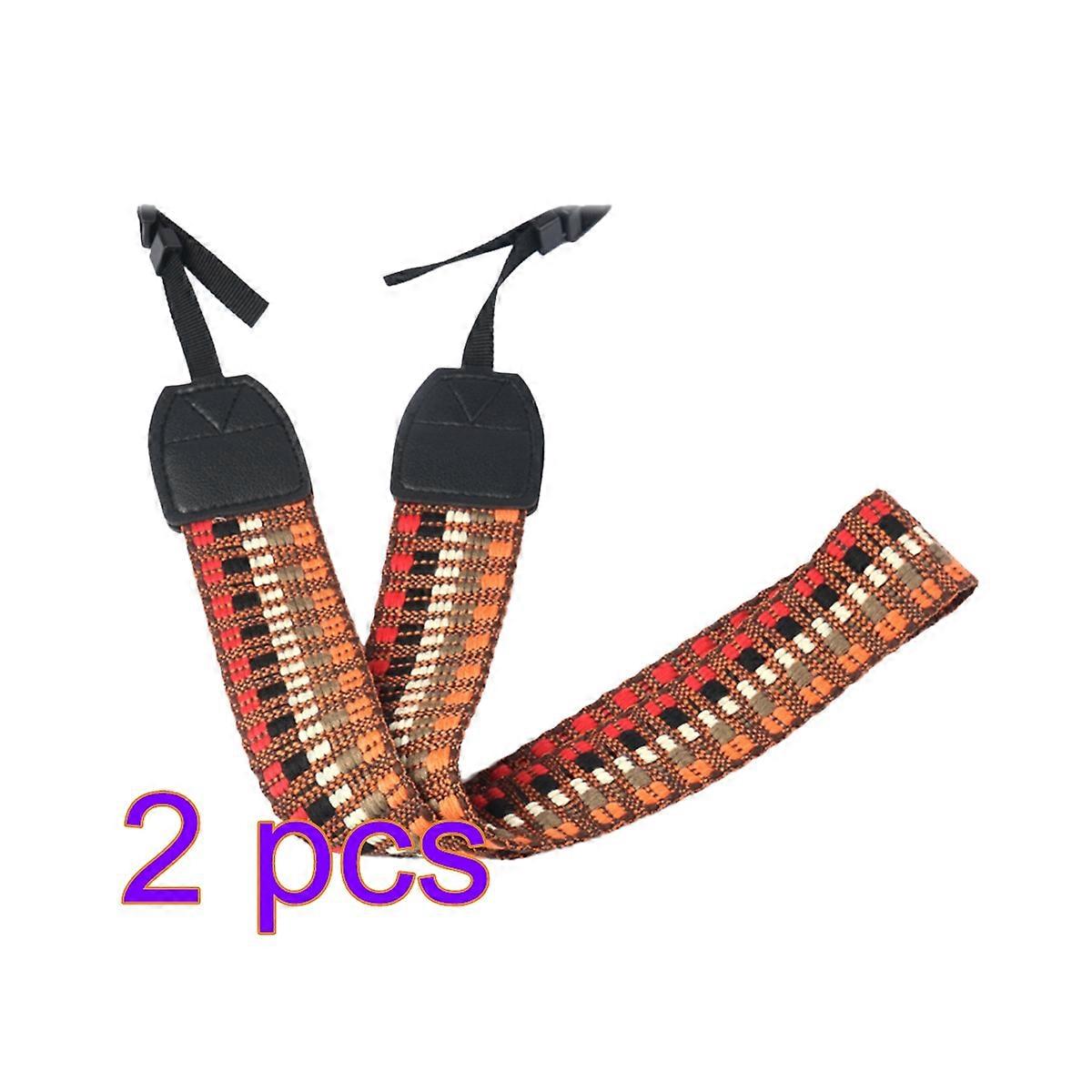 Camera Strap Dslr Camera Strap for Travel Use 2Pcs Orange Crossbody Style