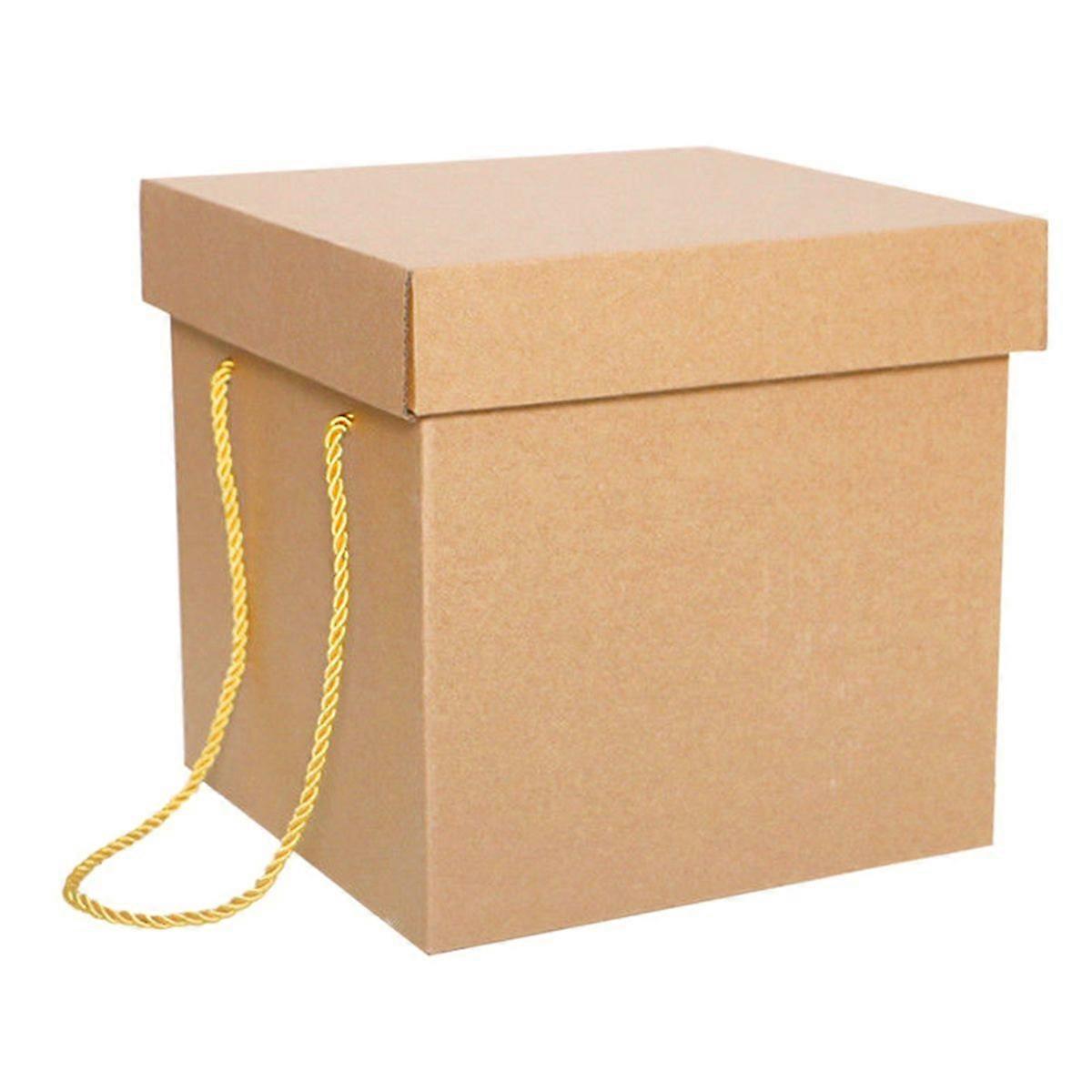 1 Pc Christmas Storage Box Snack Gift Box Square Package Box with Cover