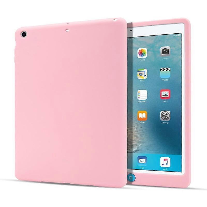 Case For Ipad 6/air2 Pink Silicone Shockproof Back Ultra-thin Soft