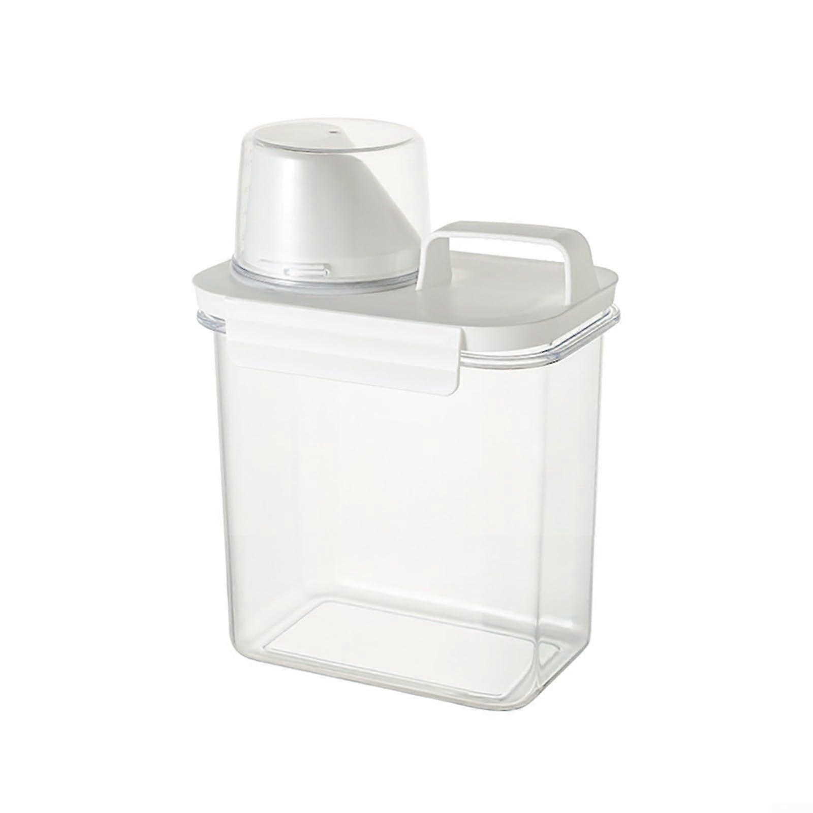 Cereal Dispenser Airtight Seal with Measuring Cup, Large Capacity Plastic Storage Container with Handle