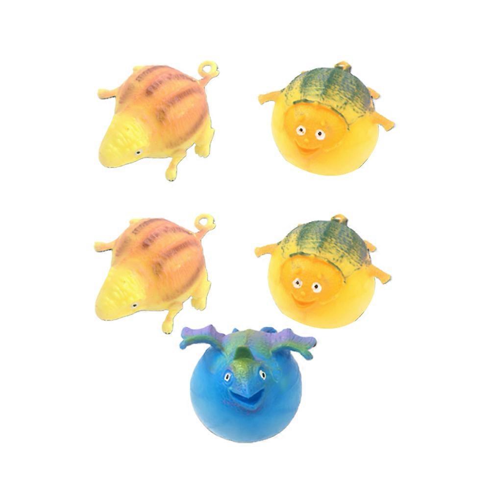 Squeeze Pressure Ball Decompression Dinosaur Toy for Stress Relief 5Pcs