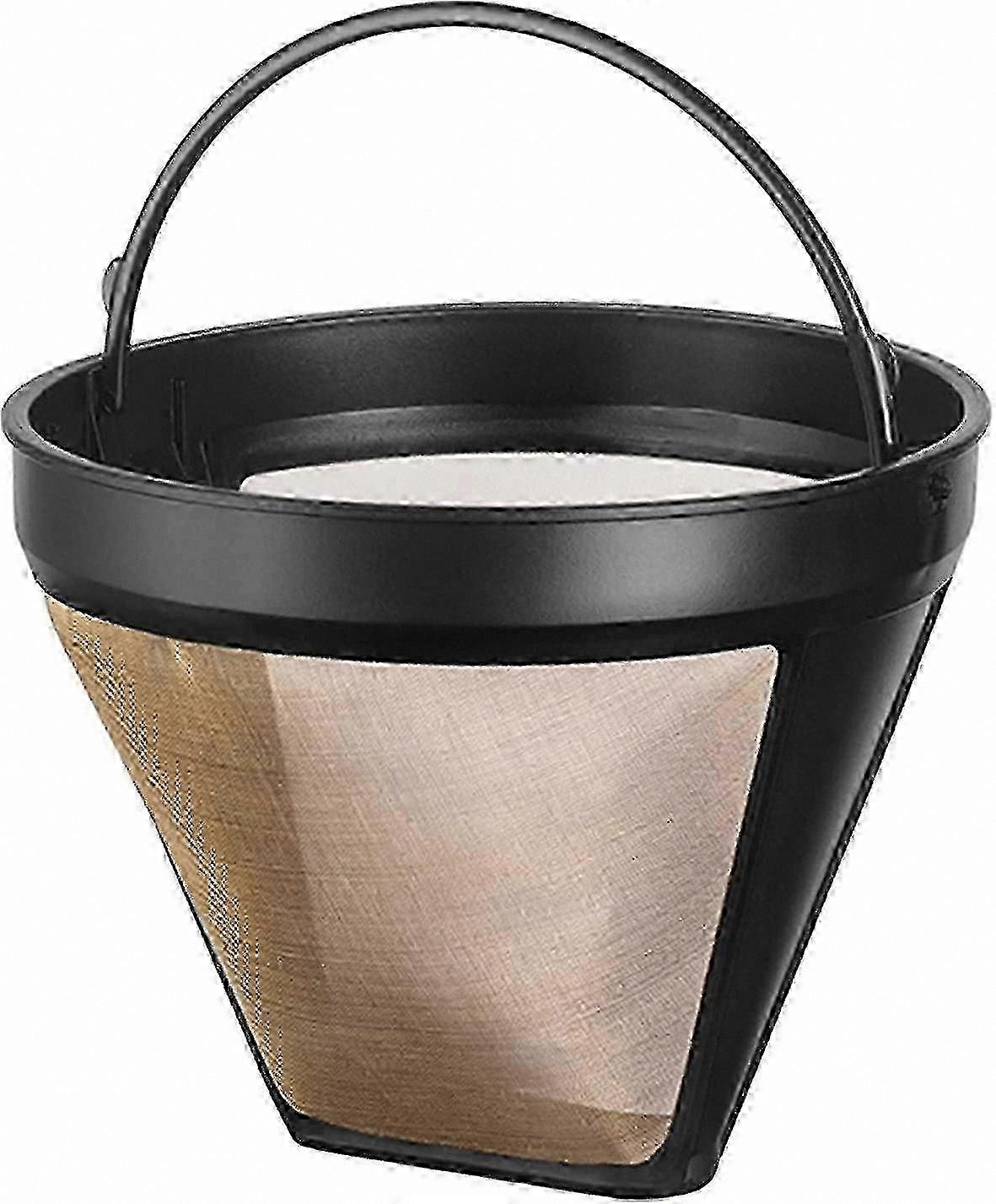 Permanent Gold-tone Coffee Filter for Reusable Brewing Experience