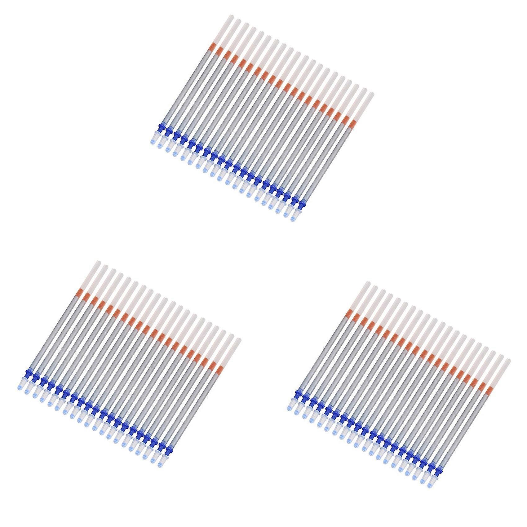 60 Pcs 0.7mm Tip Gel Silver Tone Ink Pen Refill Replacement