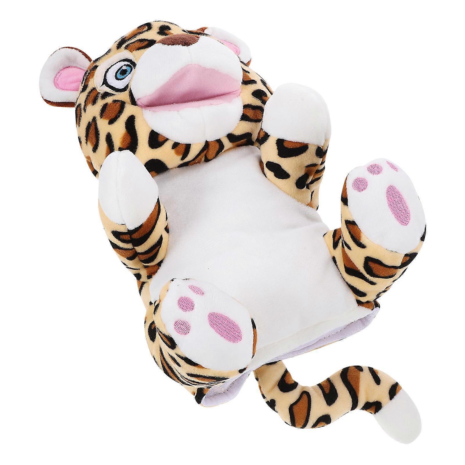 Stuffed Animal Leopard Hand Puppet for Entertainment 3Pcs Set
