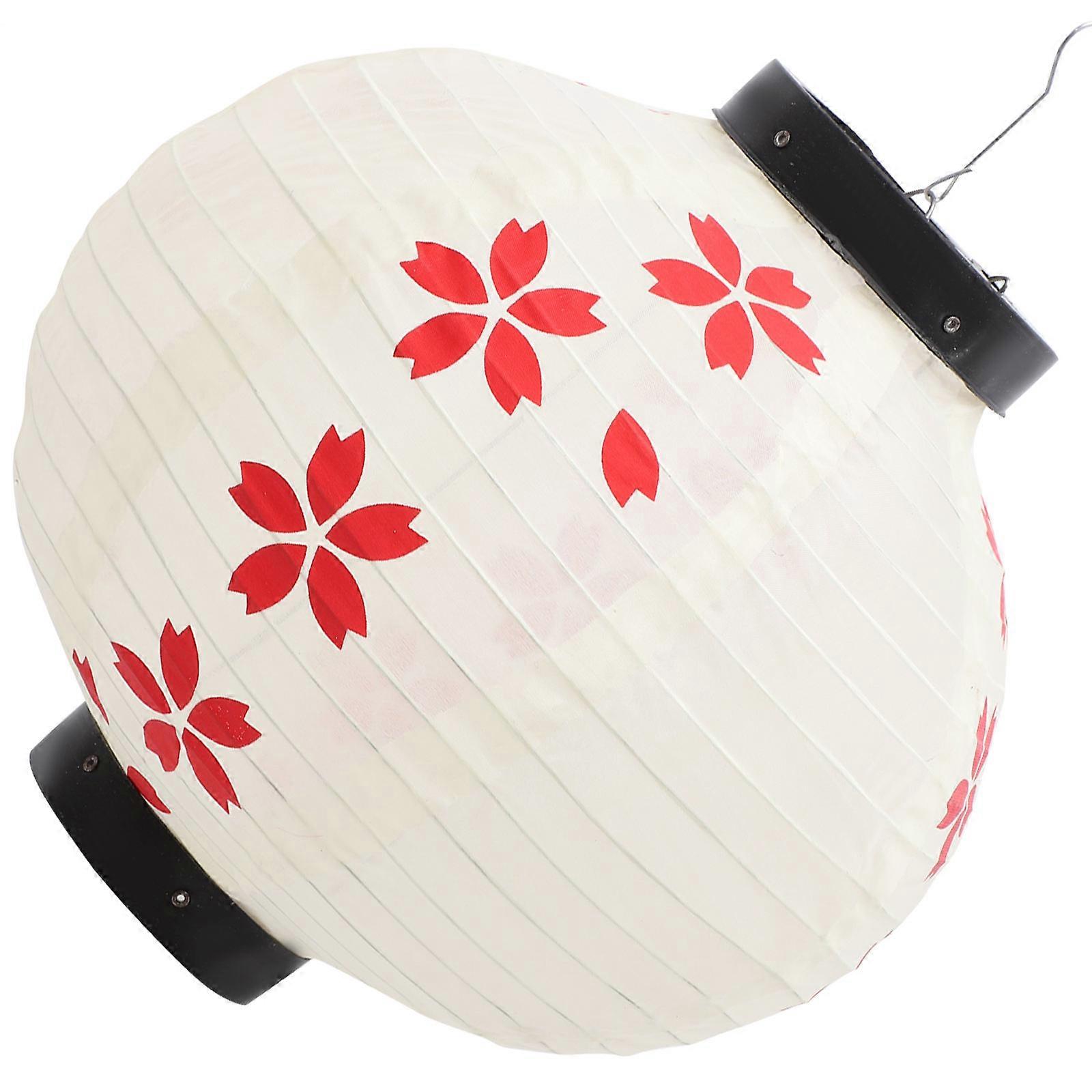Japanese Lantern Cherry Blossoms Fabric Lantern for Restaurant