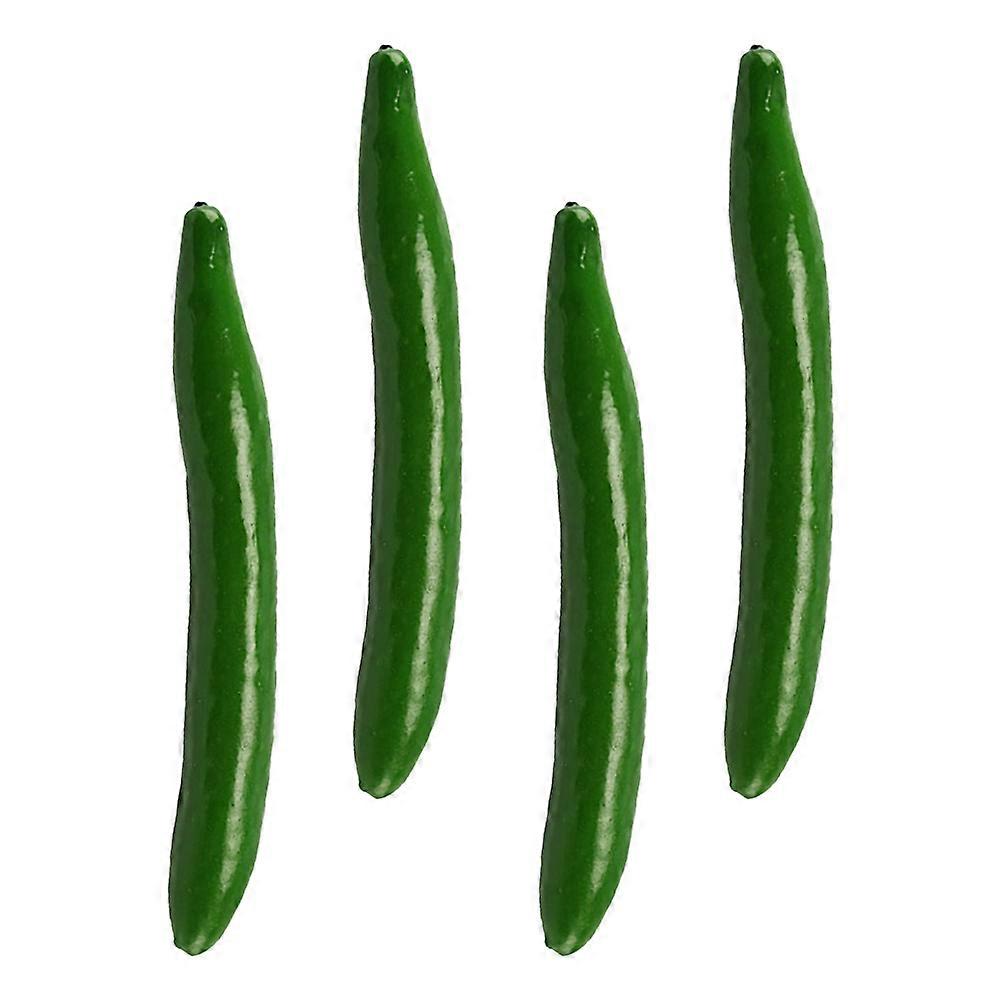 Artificial Cucumber Decors Foam Design for 4Pcs Simulation Cucumber Models
