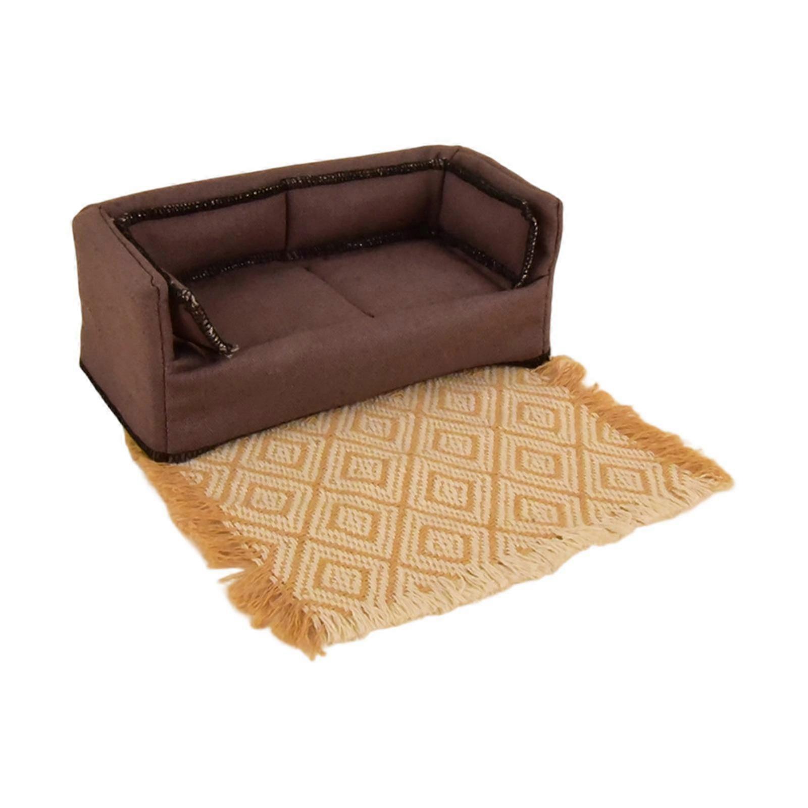 1:12 Scale Dollhouse Sofa Doll House Accessories Simulation,Decorative