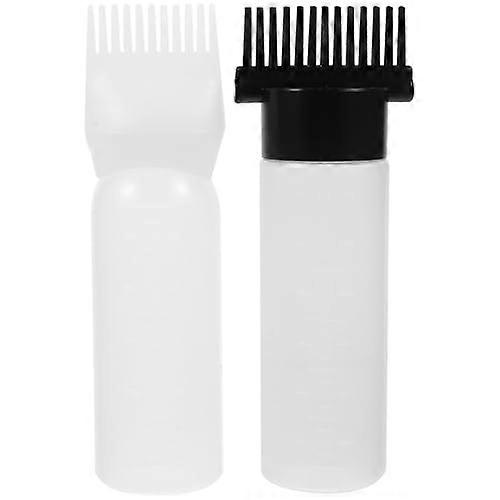 Hair Dye Applicator Bottle Set of 2 with Comb Tip, 120ml Root Comb Applicator for Precise Root Application