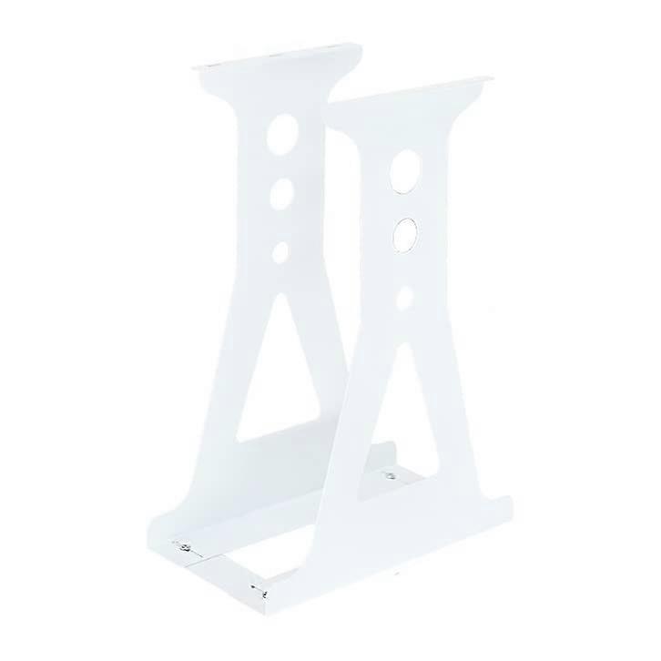 Under Desk PC Mount Adjustable Width CPU Holder Sturdy Metal Frame Scratch White 480mm
