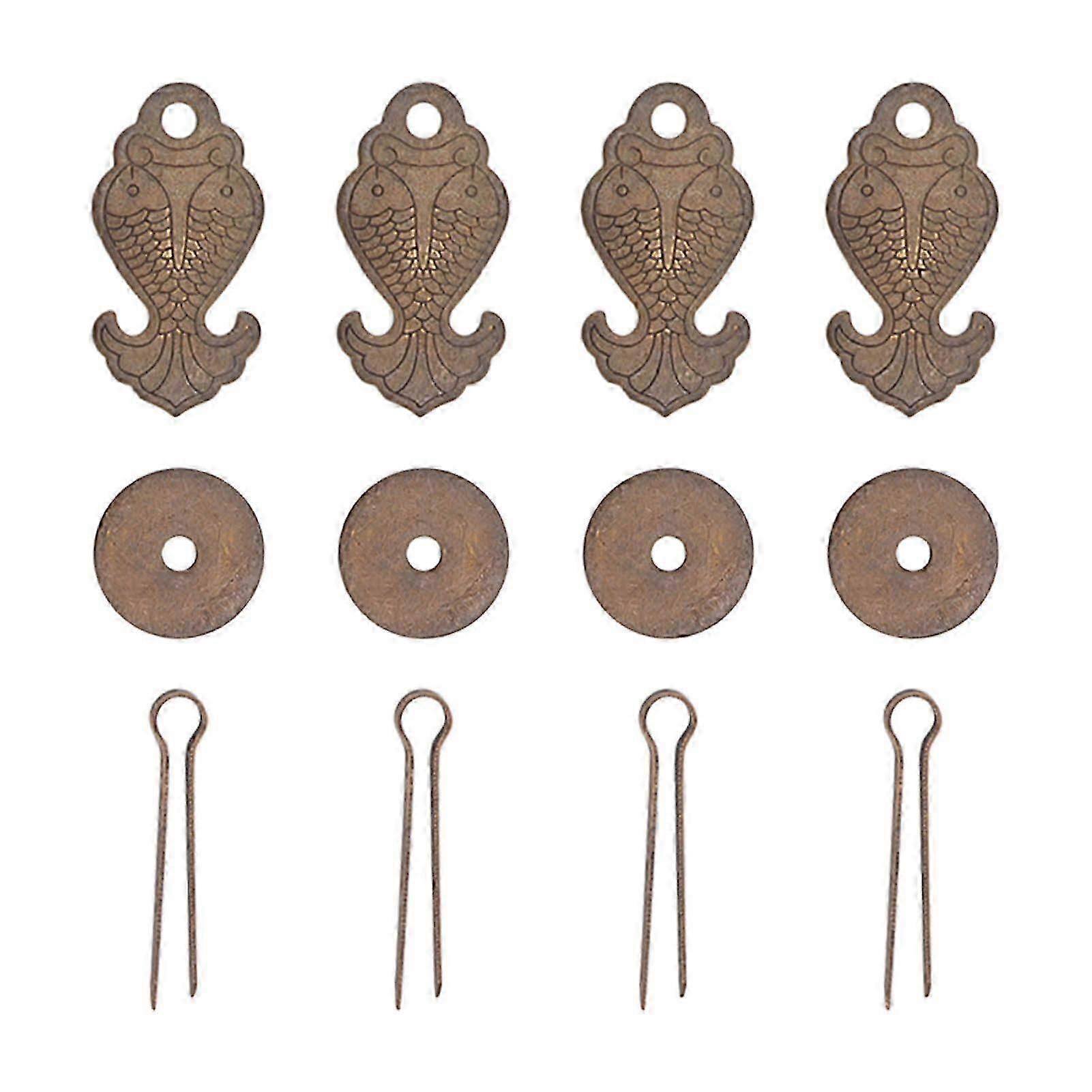 2025 Latest Model 4 Sets Antique Drawer Pendant Pulls Exquisite Pattern