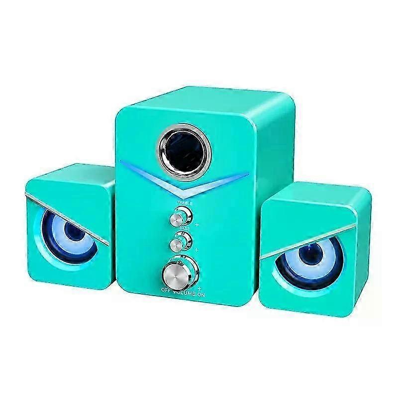 SADA Computer Speaker Home Desktop Computer Laptop Universal Small Speaker Wired Desktop Subwoofer Speaker